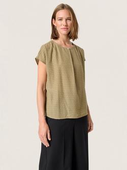 Soaked In Luxury Kettie Top, Covert Green, Covert Green