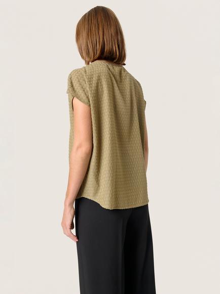 Soaked In Luxury Kettie Top, Covert Green - view 2, Covert Green