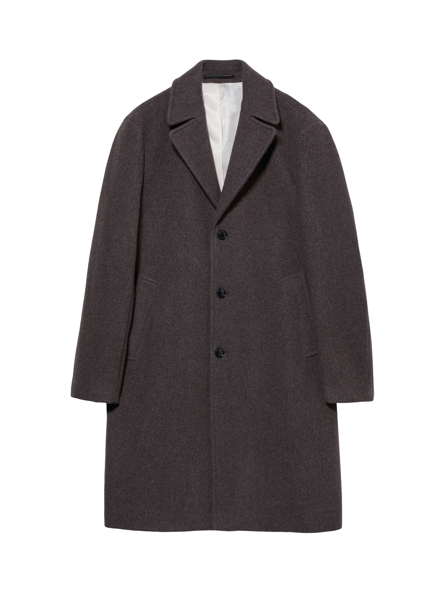 Product image 5 of 5, which shows SISLEY Wool Blend Single Breasted Trench Coat, Brown, 40R