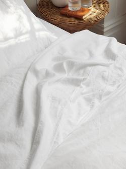 Piglet in Bed Linen Blend Flat Sheet, White