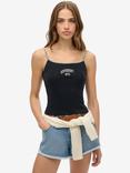 Superdry Athletic Essentials Cami Top, Eclipse Navy