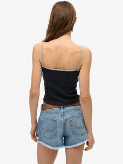 Superdry Athletic Essentials Cami Top - view 2, Eclipse Navy