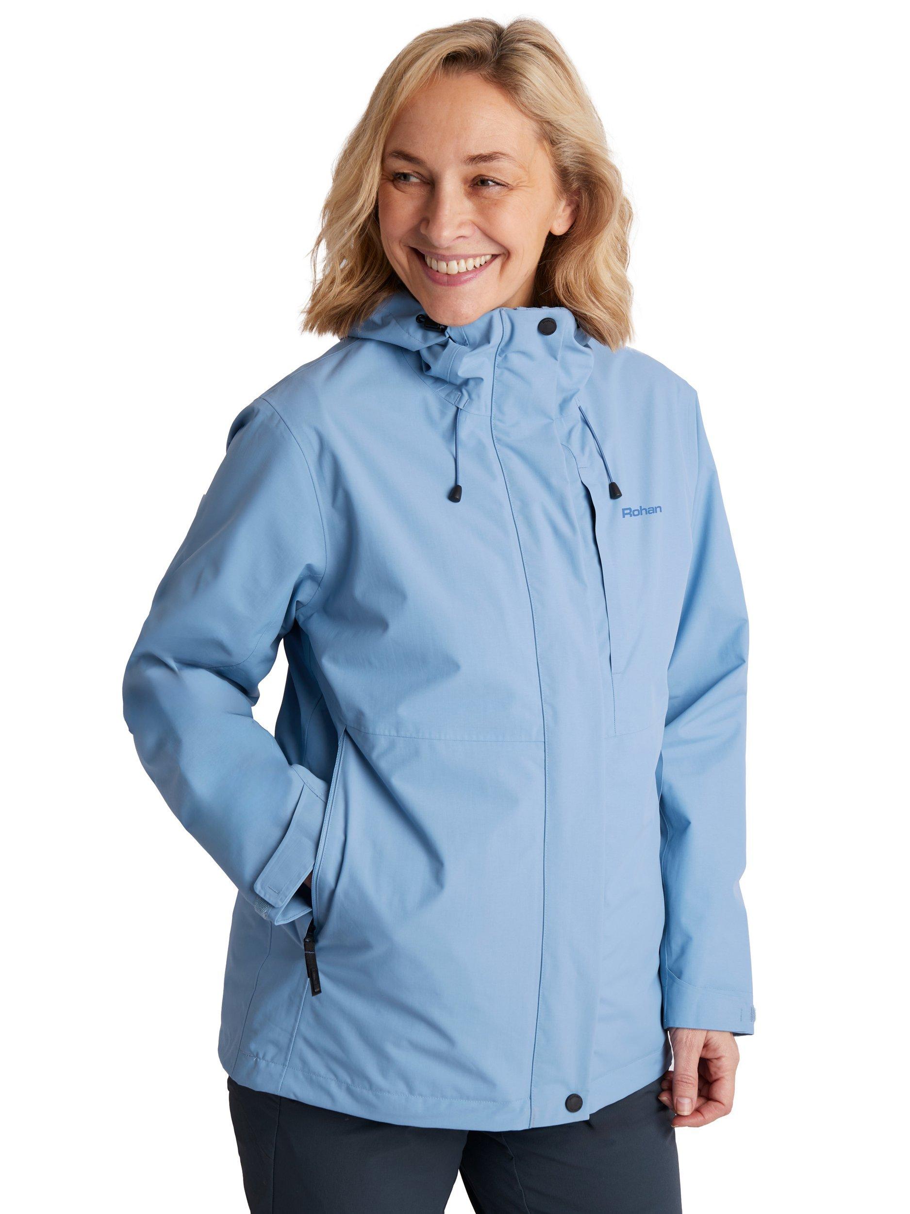 Rohan Women's Brecon Waterproof Jacket, Drift Blue