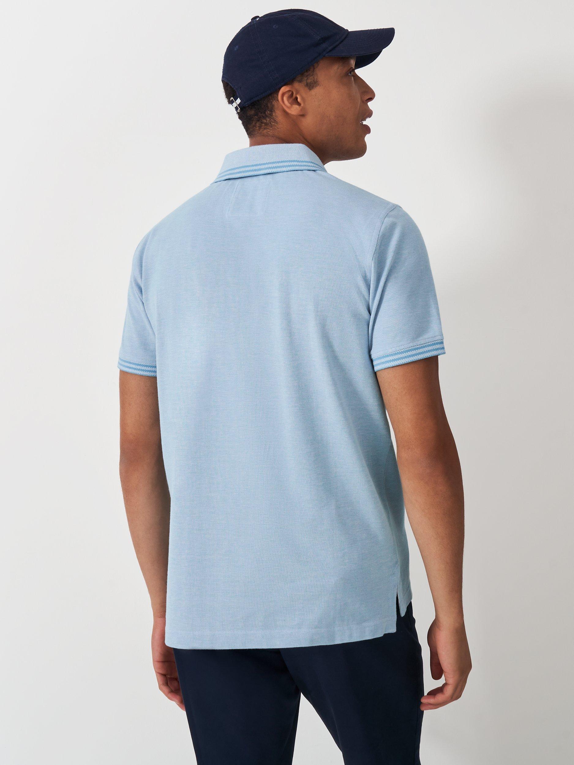 Product image 2 of 5, which shows Crew Clothing Oxford Polo Shirt, Bright Blue, XS