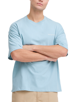 The Jogg Concept Petri Logo Pure Organic Cotton T-Shirt, Stone Blue, Stone Blue