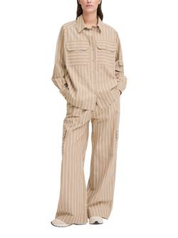 The Jogg Concept Helga Stripe Pocket Shirt, Cornstalk Mix, Cornstalk Mix