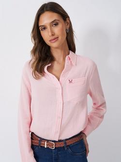 Crew Clothing Harlie Relaxed Shirt, Rose Pink