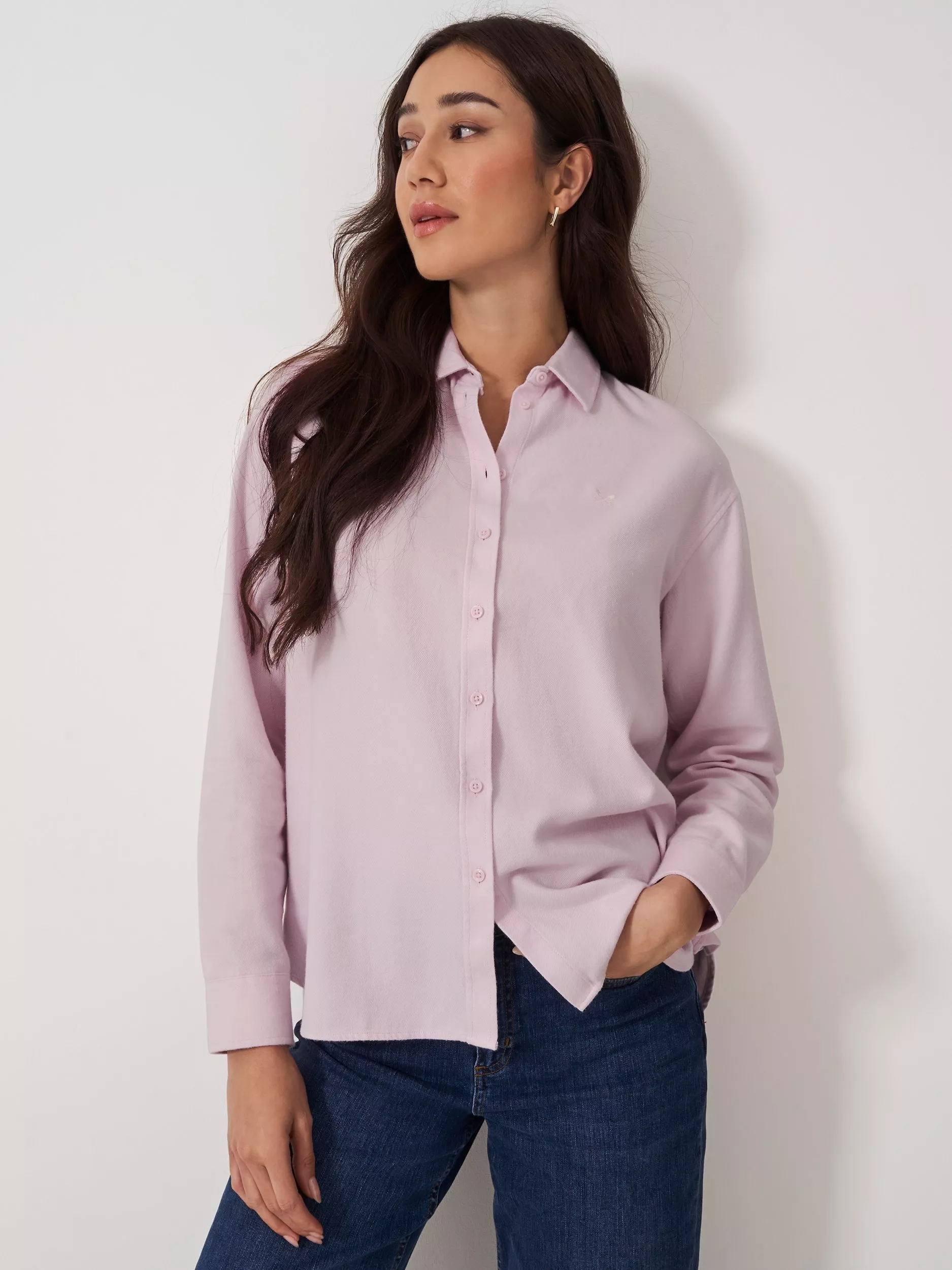 Pink formal shirt women's clearance