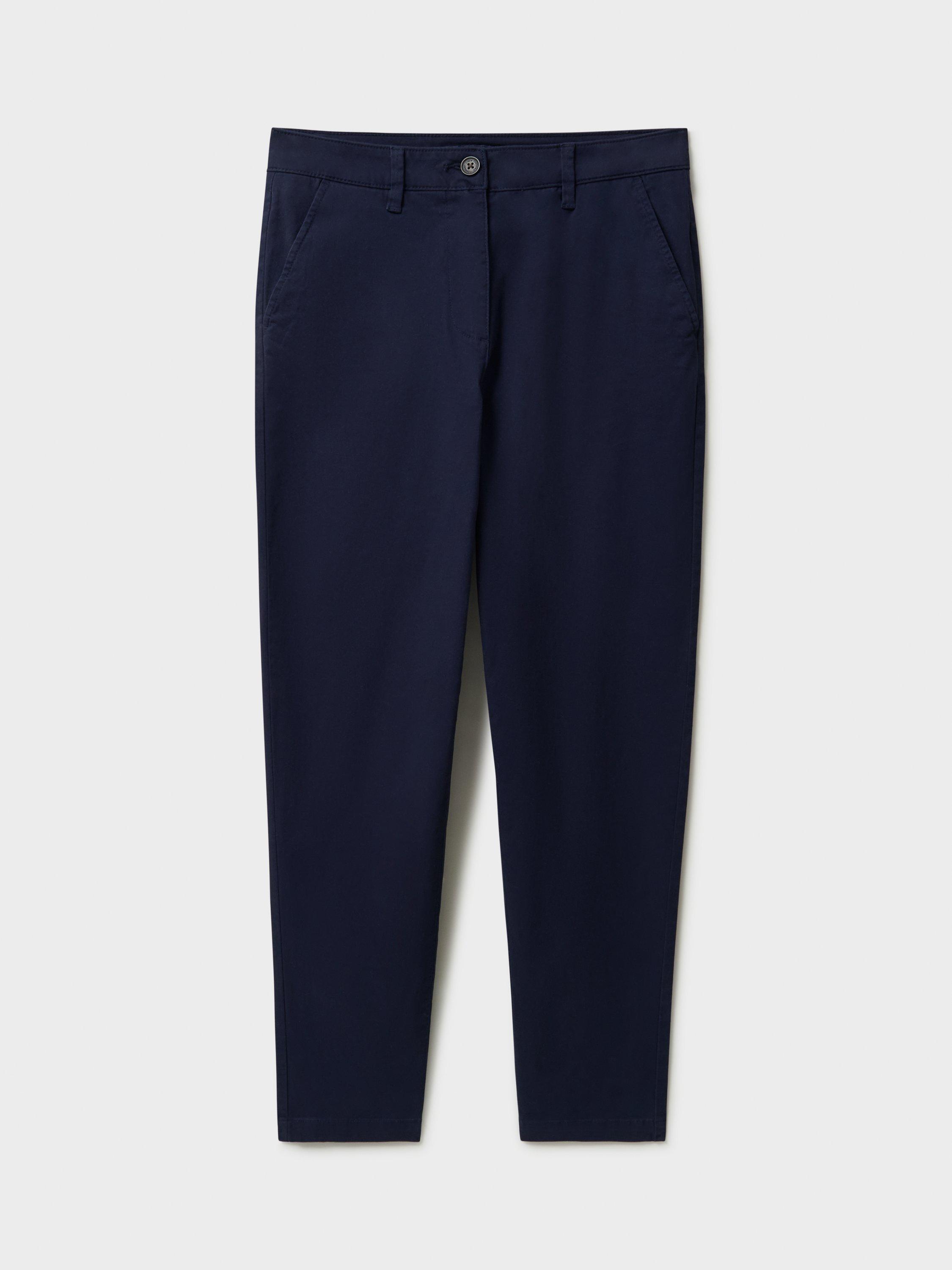 Product image 5 of 5, which shows Crew Clothing Salcombe Chino Trousers, Navy Blue, 8