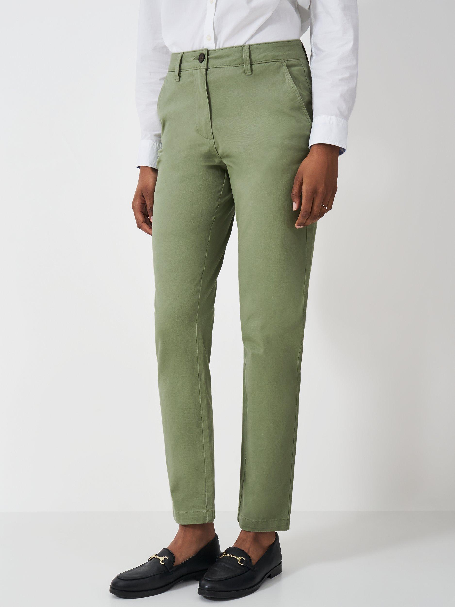 Product image 3 of 5, which shows Crew Clothing Salcombe Chino Trousers, Khaki, 8