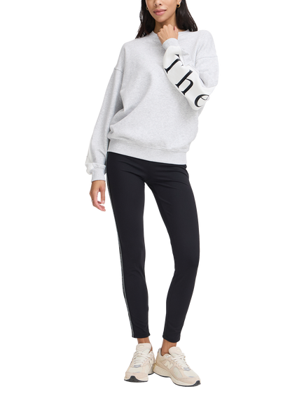 The Jogg Concept Saja Logo Cotton Blend Sweatshirt, Grey Melange, Grey Melange