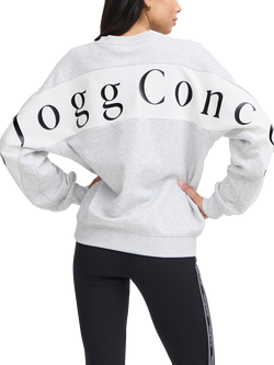 The Jogg Concept Saja Logo Cotton Blend Sweatshirt, Grey Melange - view 2, Grey Melange