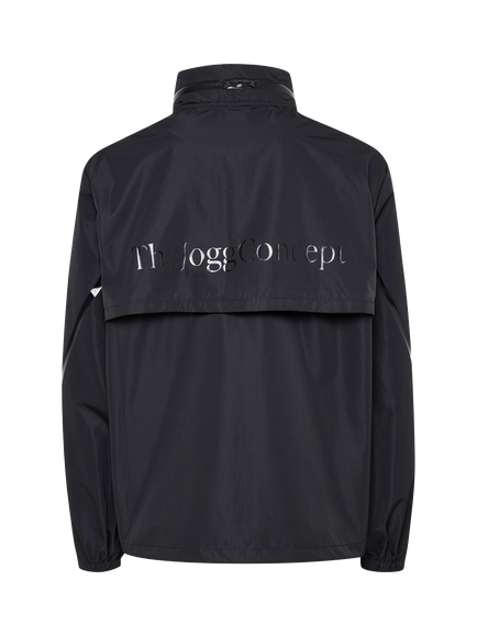The Jogg Concept Badia Water Resistant Concealed Hood Jacket, Black - view 2, Black
