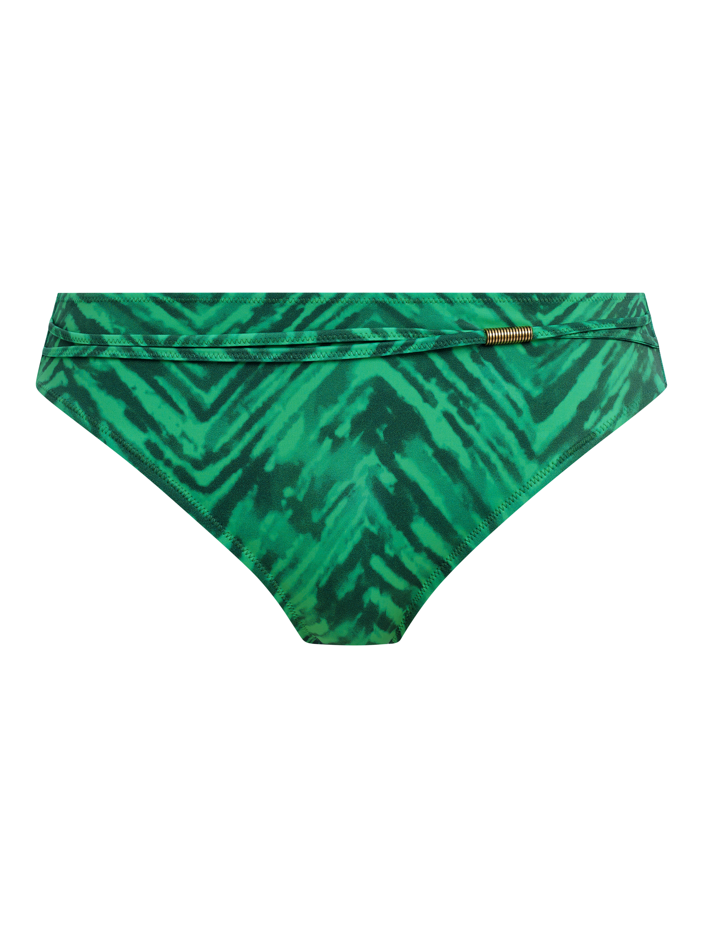 Product image 5 of 6, which shows Fantasie Punta Mita Mid Rise Bikini Knickers, Emerald, S