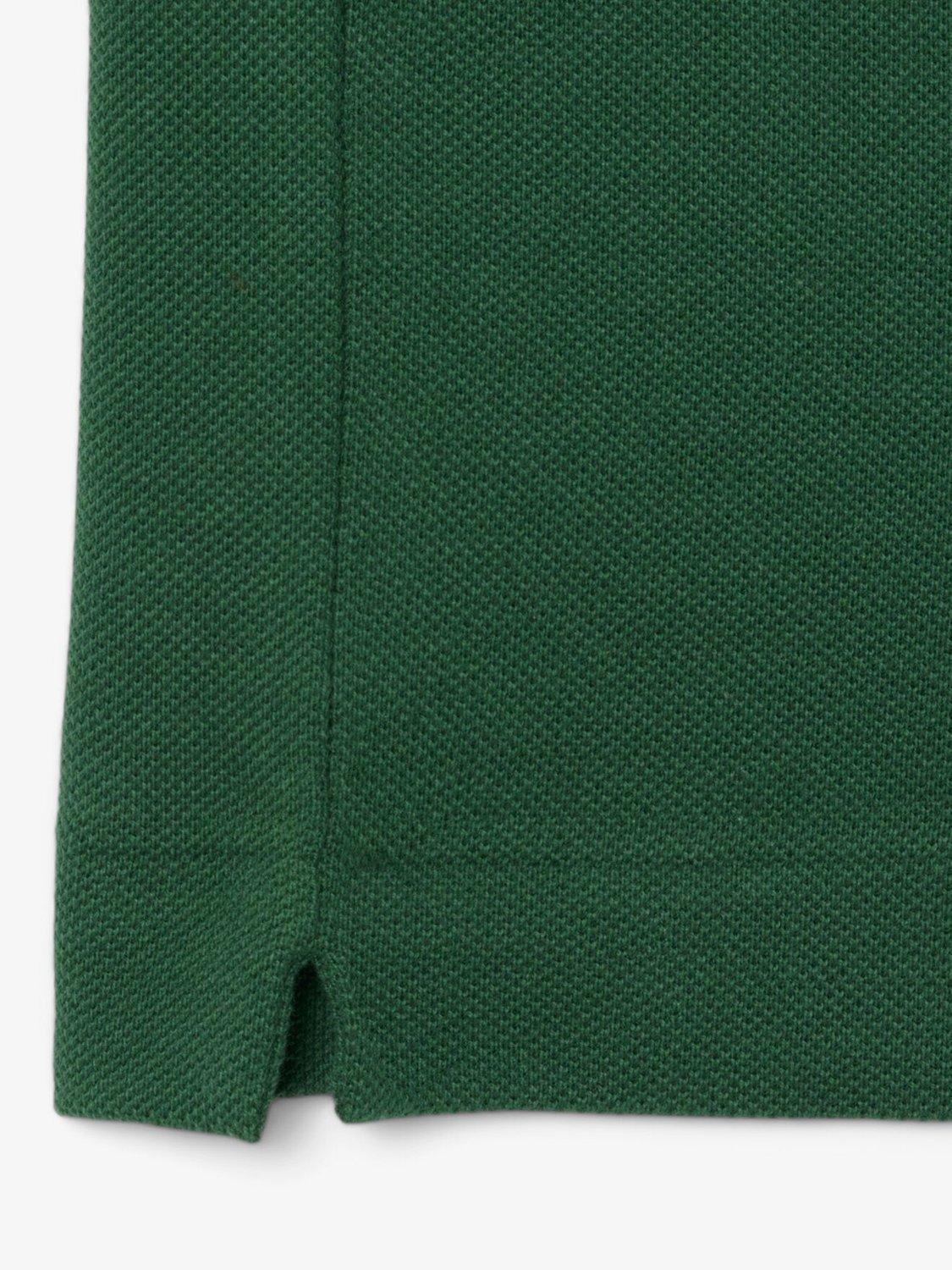 Product image 3 of 3, which shows Lacoste Cotton Regular Fit Short Sleeve Tennis Legacy Polo Shirt, Green, S