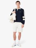 Lacoste Cotton Regular Fit Long Sleeve Tennis Legacy Polo Shirt, Navy Blue