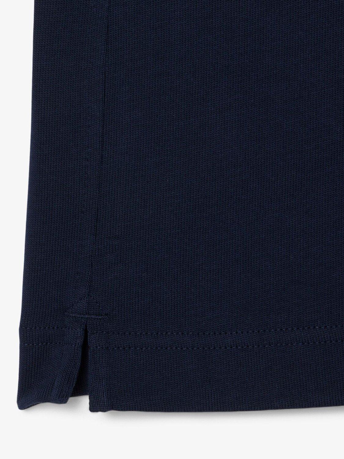 Product image 7 of 7, which shows Lacoste Cotton Regular Fit Long Sleeve Tennis Legacy Polo Shirt, Navy Blue, M