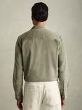 Reiss Tucci Cotton Blend Corduroy Overshirt, Sage