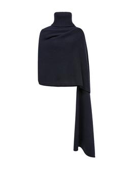 Celtic & Co. Wool Snood Shawl, Dark Navy - view 2, Dark Navy
