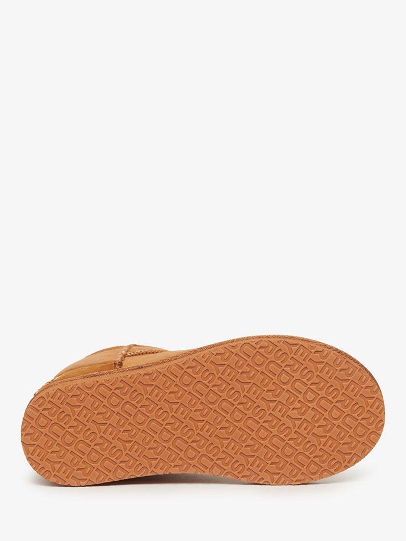 Product image 6 of 8, which shows Superdry Suede Sherpa Mini Boots, Tan, 3-4
