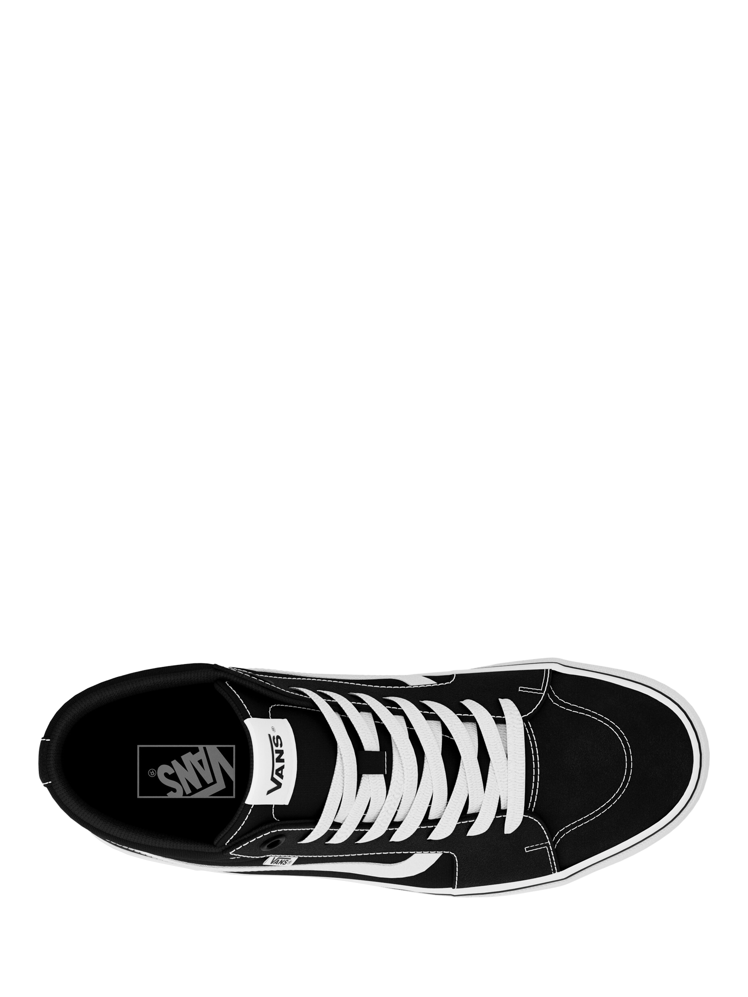 Product image 4 of 7, which shows Vans Filmore Hi High Top Trainers, Black, 7