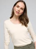 Celtic & Co. Darcey Scoop Neck Top, Antique White