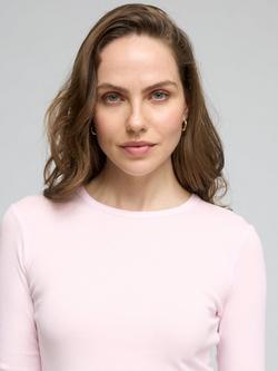 Celtic & Co. Hetta Prima Long Sleeve Top, Peony - view 2, Peony