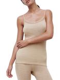 Femilet Juliana Thermal Merino Wool Camisole, Heather Nude