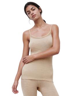 Femilet Juliana Thermal Merino Wool Camisole, Heather Nude
