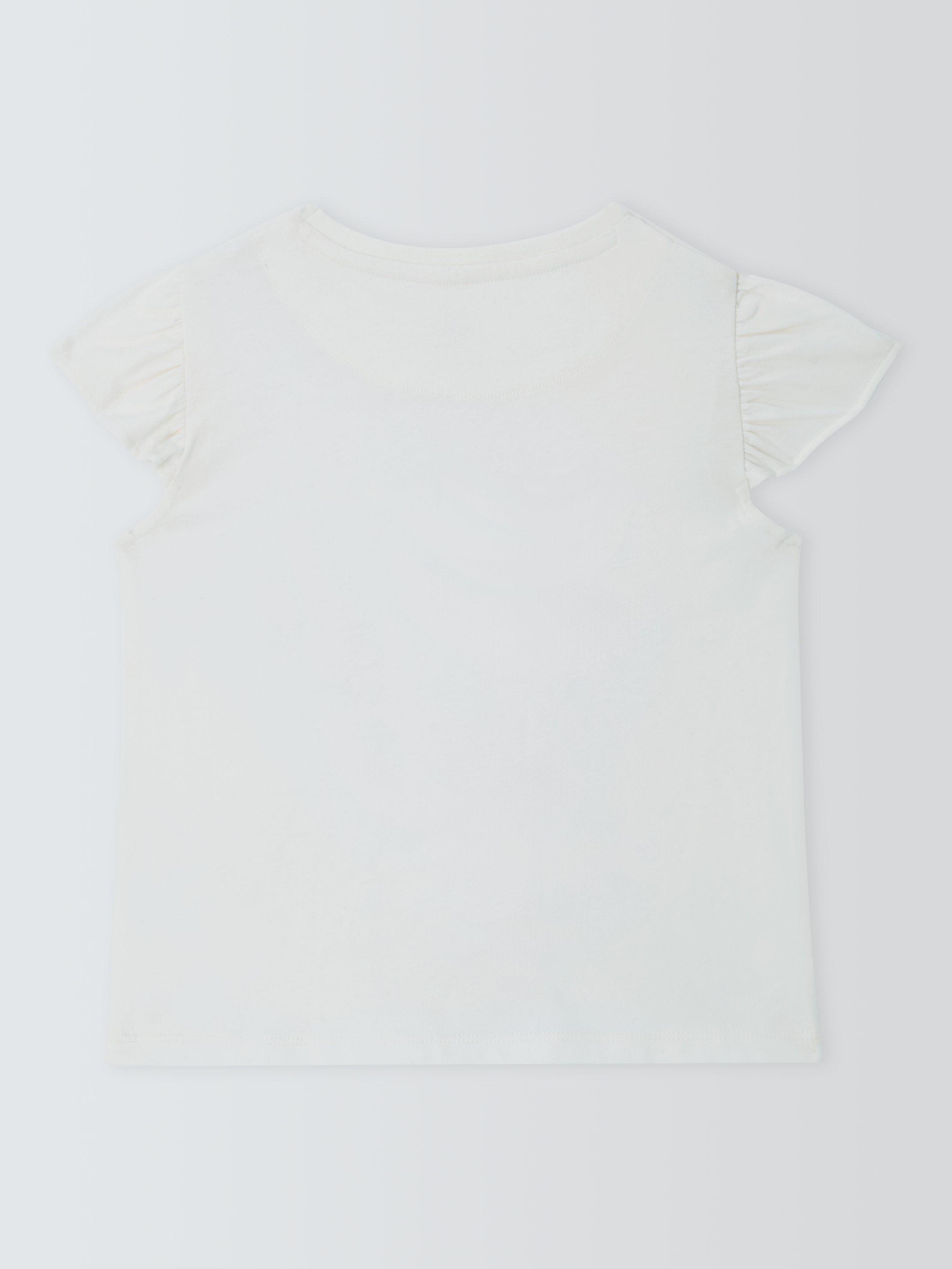 Product image 7 of 7, which shows John Lewis Kids' Sequin Palm Tree T-Shirt, White, 3 years