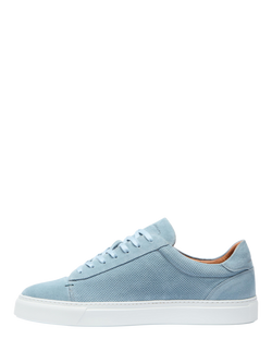 Oliver Sweeney Almada Leather Perforated Trainers - view 2, Blue