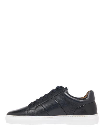 Oliver Sweeney Kendal Leather Trainers - view 2, Navy
