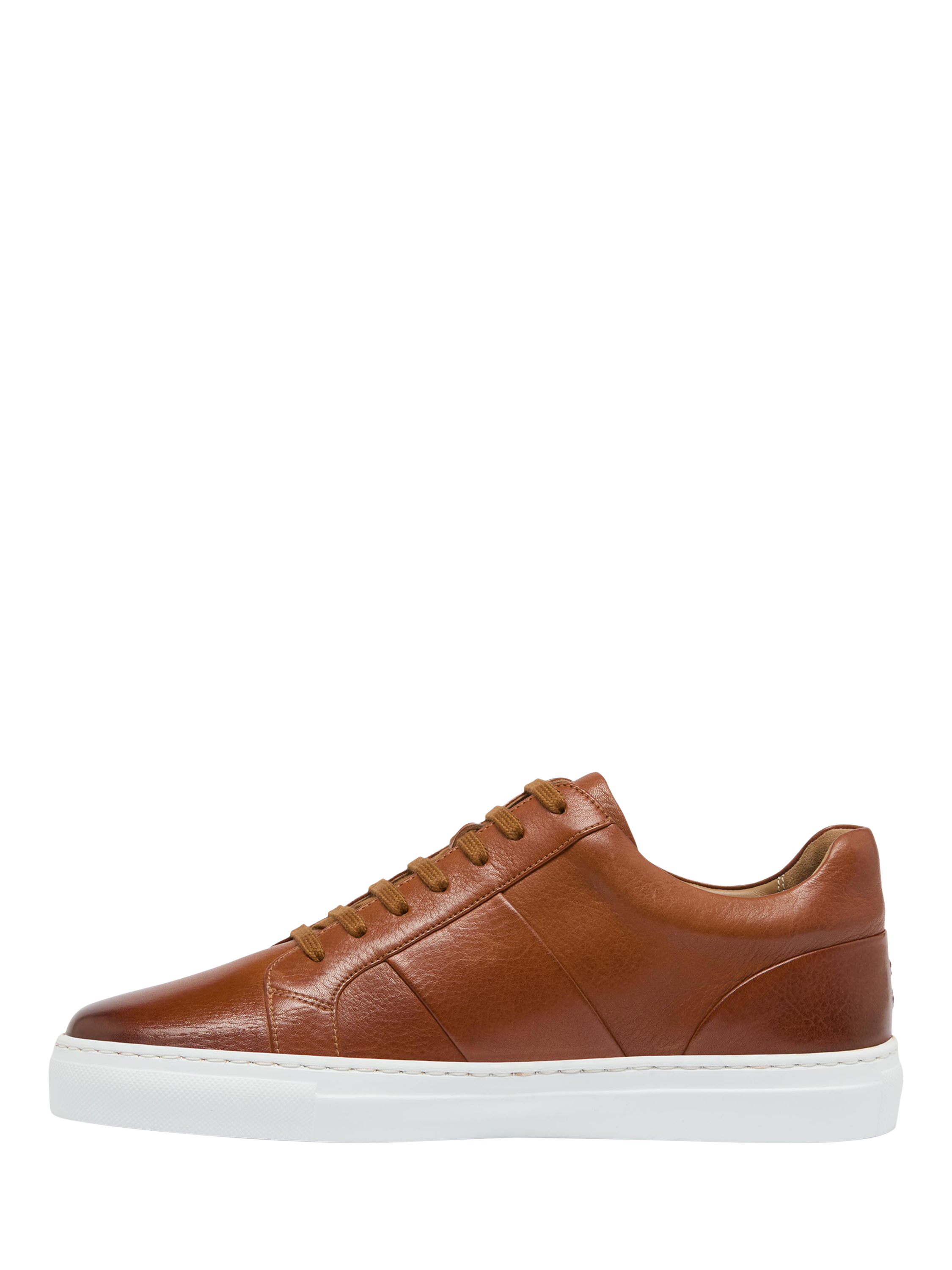 Product image 2 of 5, which shows Oliver Sweeney Kendal Leather Trainers, Tan, 7