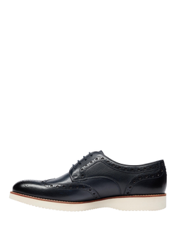 Oliver Sweeney Baberton Leather Wingtip Brogues, Navy - view 2, Navy
