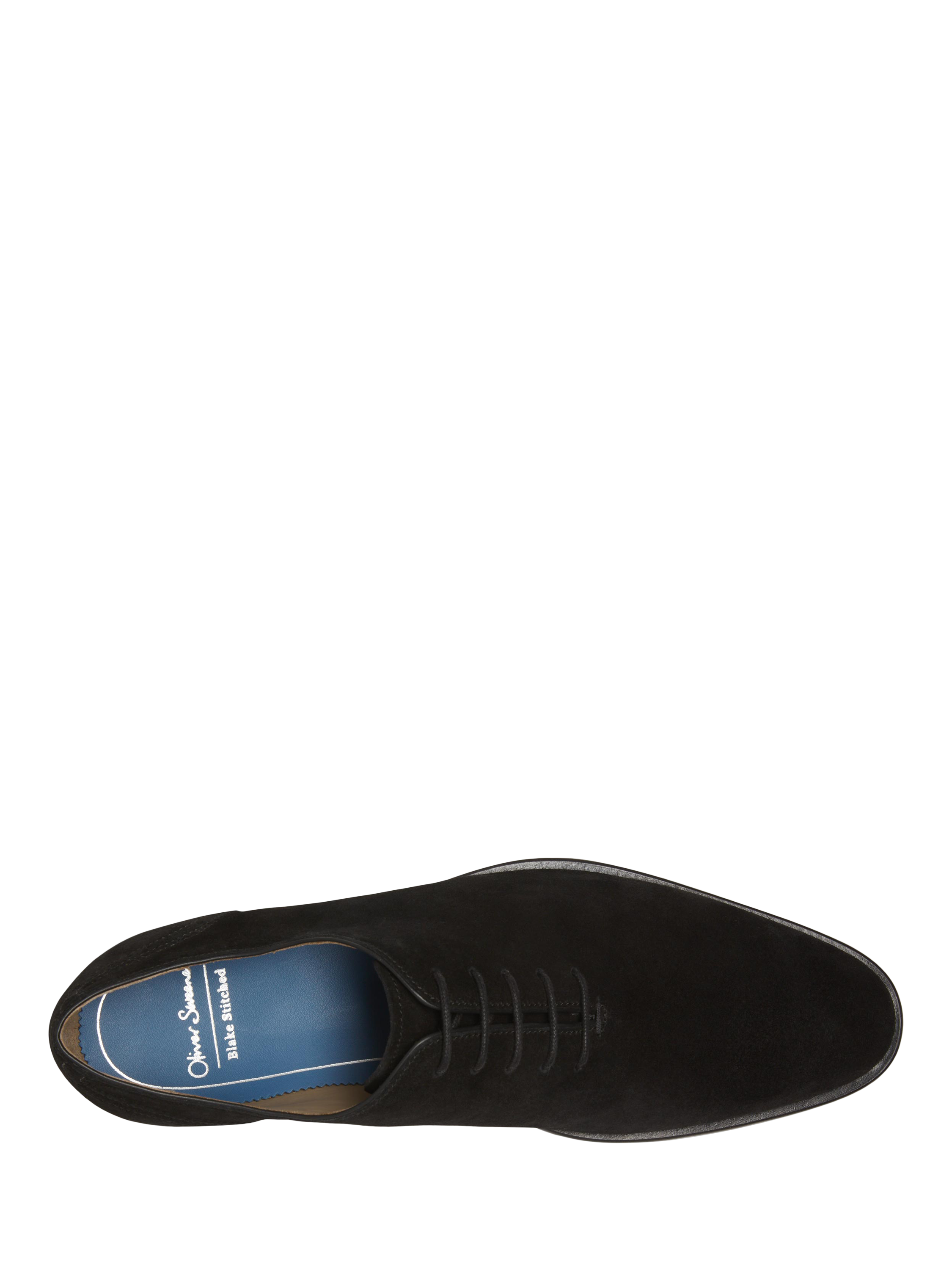 Product image 4 of 5, which shows Oliver Sweeney Cropwell Suede Oxford Shoes, Black, 7