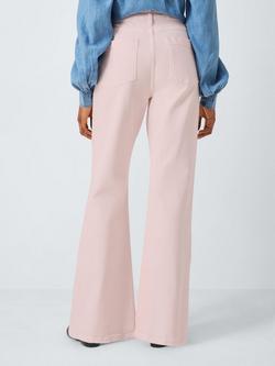 AND/OR 70's Patch Pocket Jeans, Pink - view 2, Pink