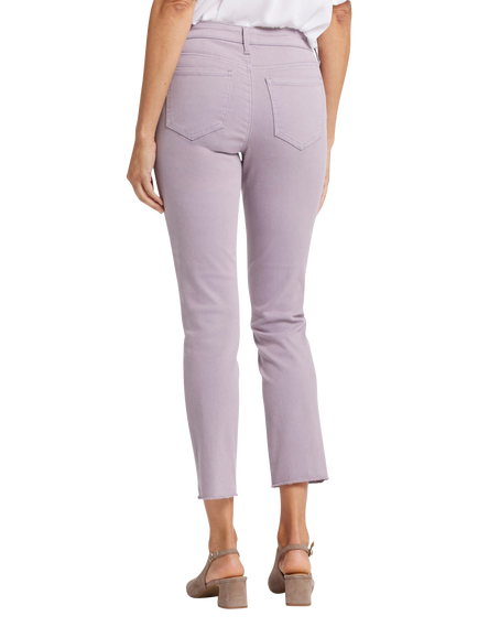 NYDJ Sheri Slim Ankle Jeans With Frayed Hems - view 2, Arctic Dust