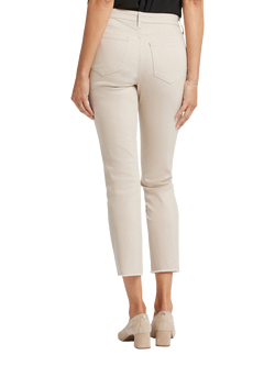 NYDJ Sheri Slim Ankle Jeans With Frayed Hems - view 2, Feather