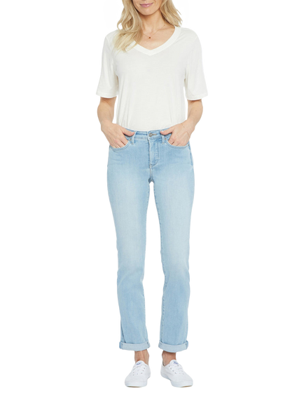 Sheri Slim Ankle Jeans With Roll Cuffs, Northstar, Northstar