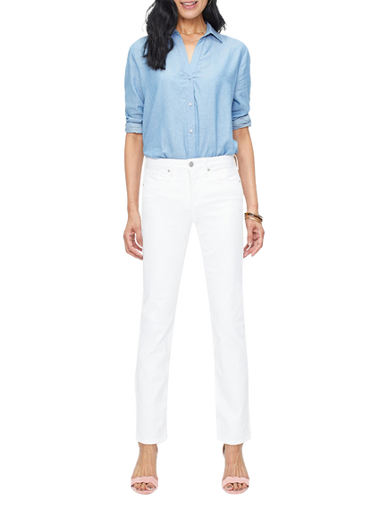 NYDJ Sheri Slim Leg Jeans, Optic White