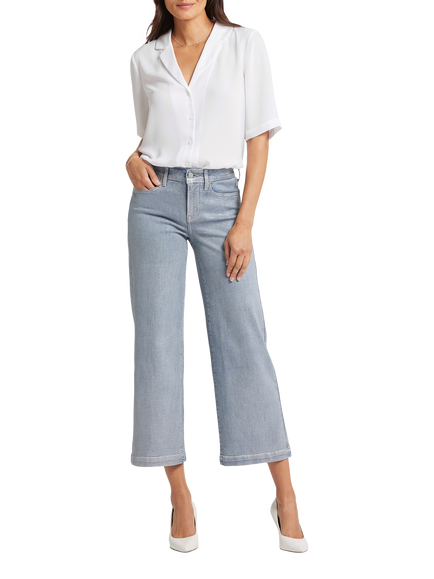NYDJ Teresa Wide Leg Ankle Jeans, Sparkling Lights