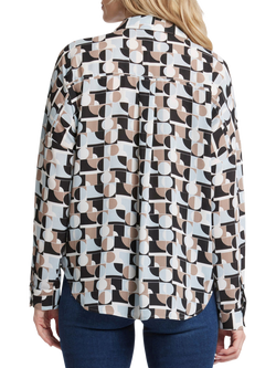 NYDJ Becky Popover Blouse - view 2, Light & Fog