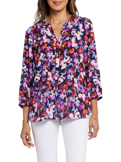 NYDJ Pintuck Blouse, Hot Springs
