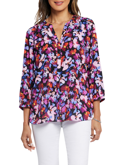 NYDJ Pintuck Blouse, Hot Springs