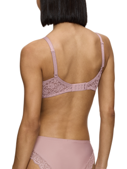 Triumph Amourette Underwired Padded Spacer Cup Bra - view 2, Mauve Rose