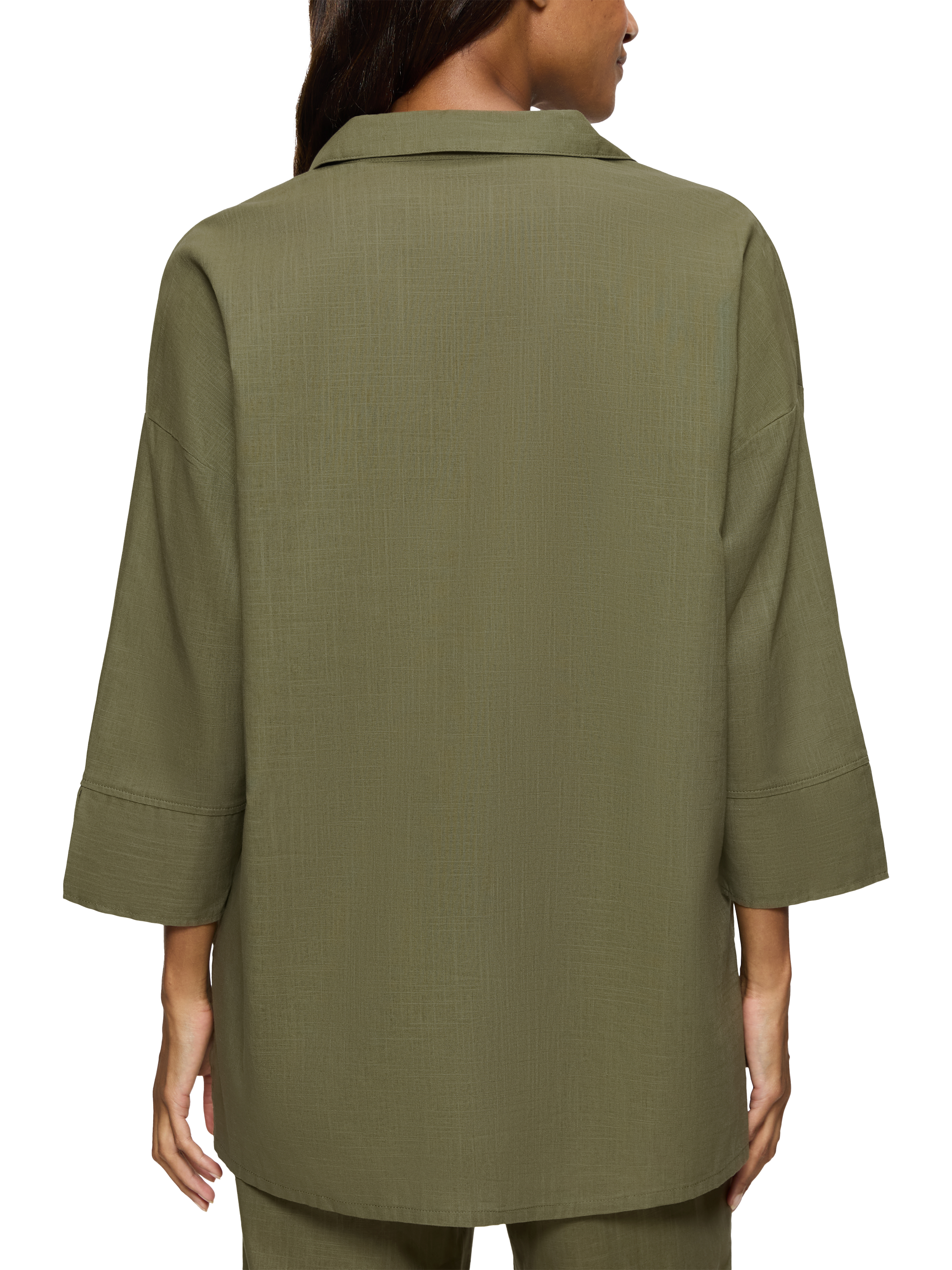 Product image 2 of 5, which shows Triumph Summer Wear Boyfriend Shirt, Sage Green, 8