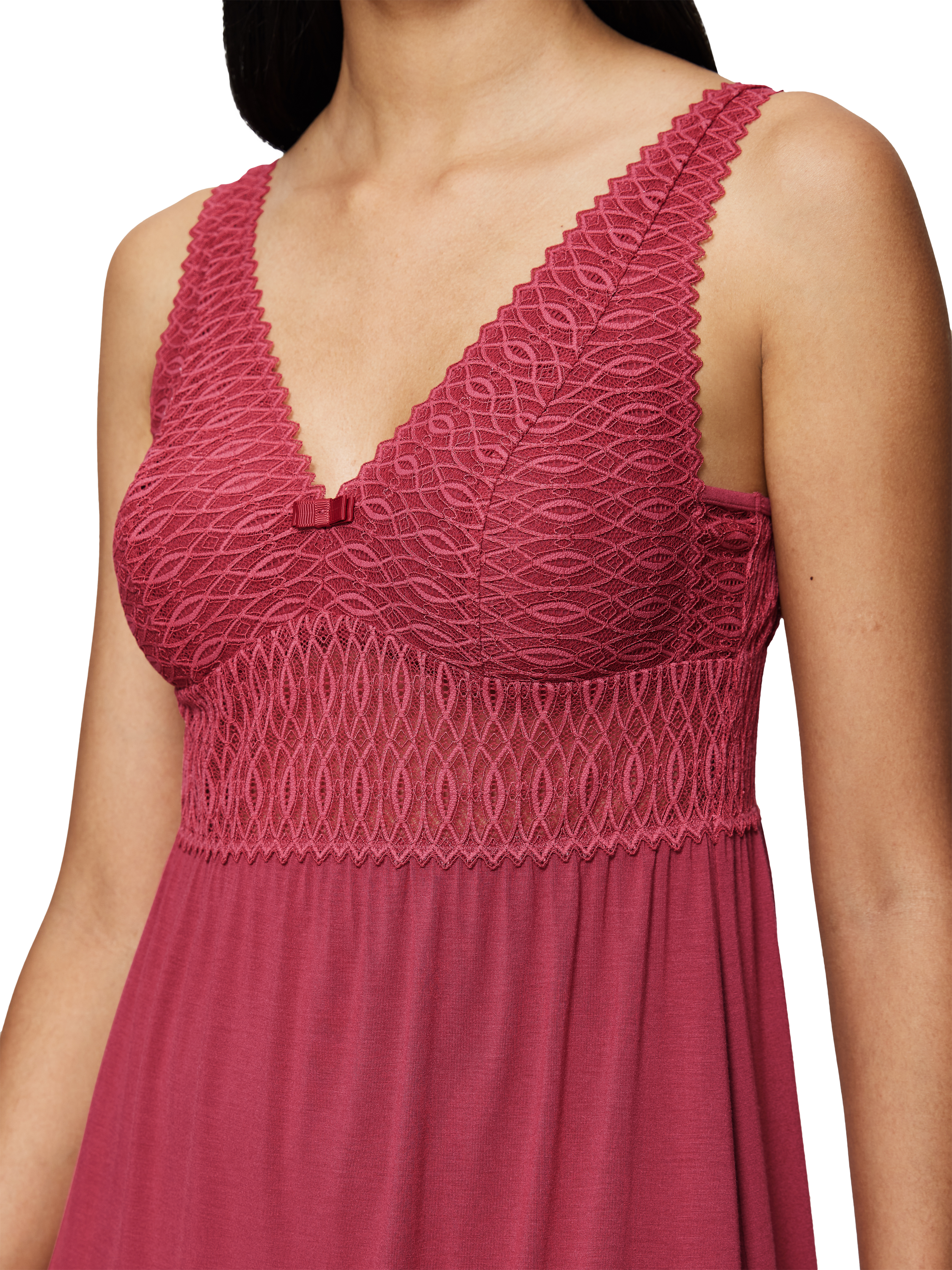 Product image 3 of 5, which shows Triumph Aura Spotlight Nightdress, Strawberry Allure, 8