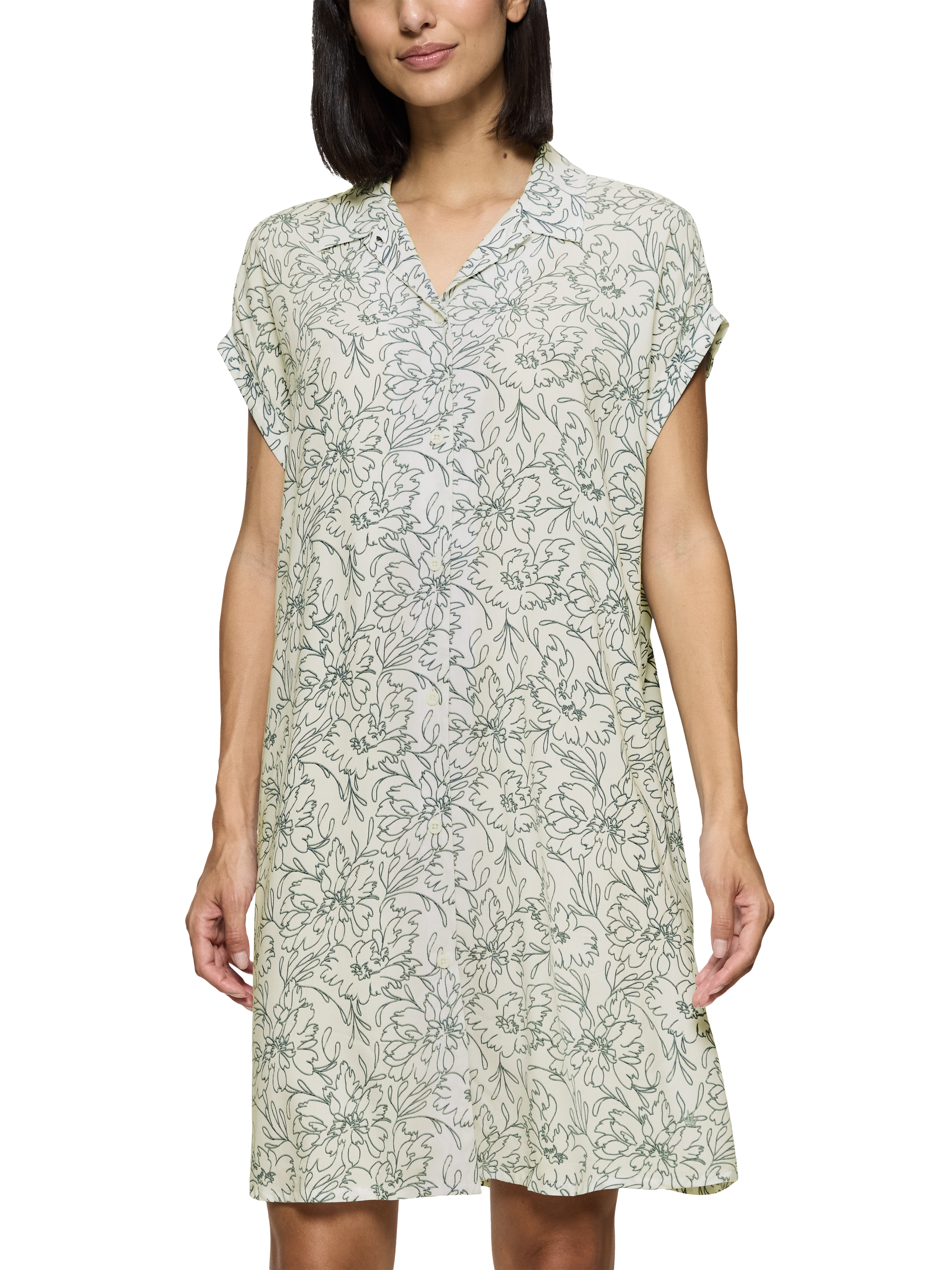 Product image 1 of 5, which shows Triumph Boyfriend Nightdress, Green - Light, 12