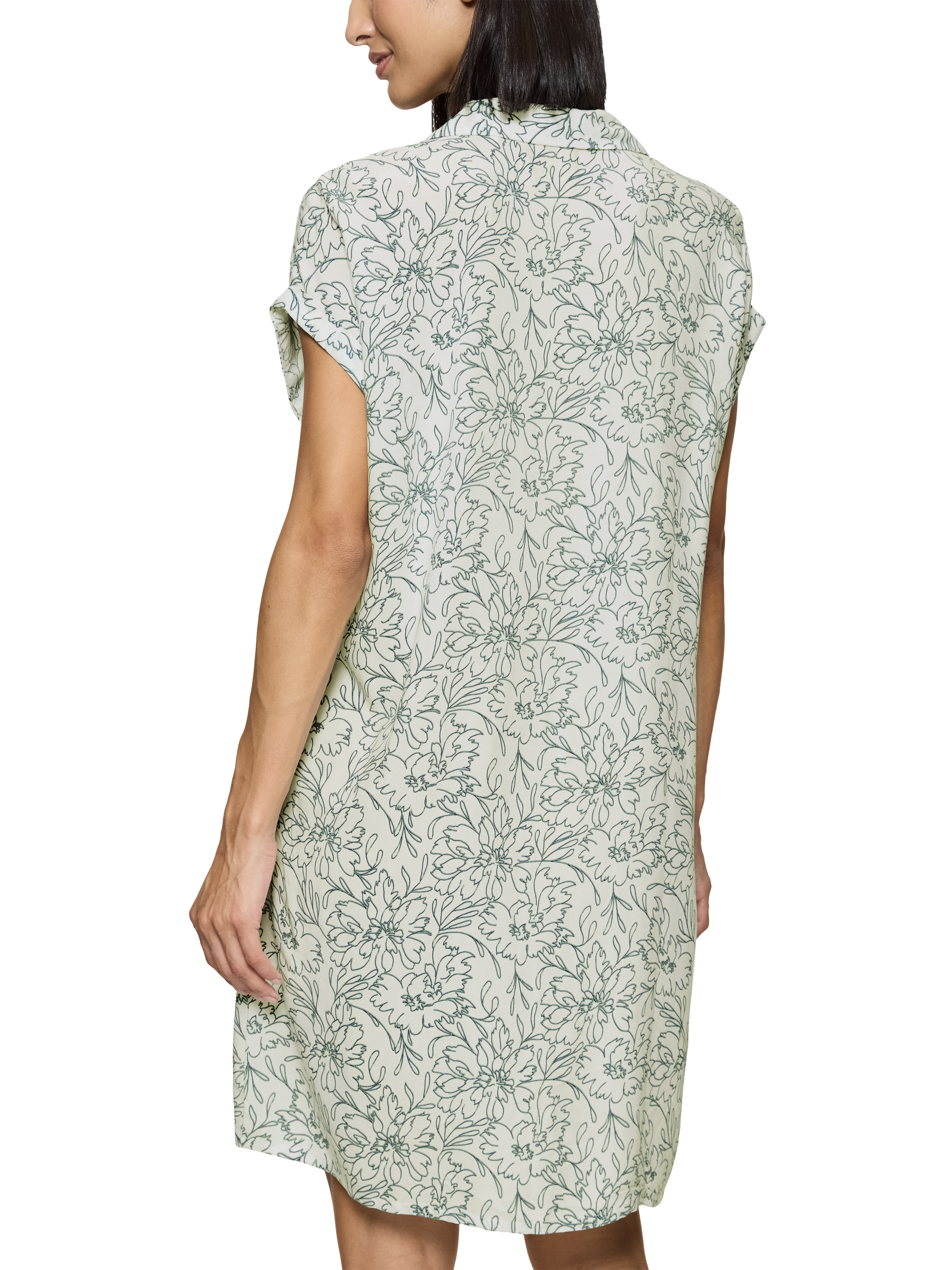Product image 2 of 5, which shows Triumph Boyfriend Nightdress, Green - Light, 12