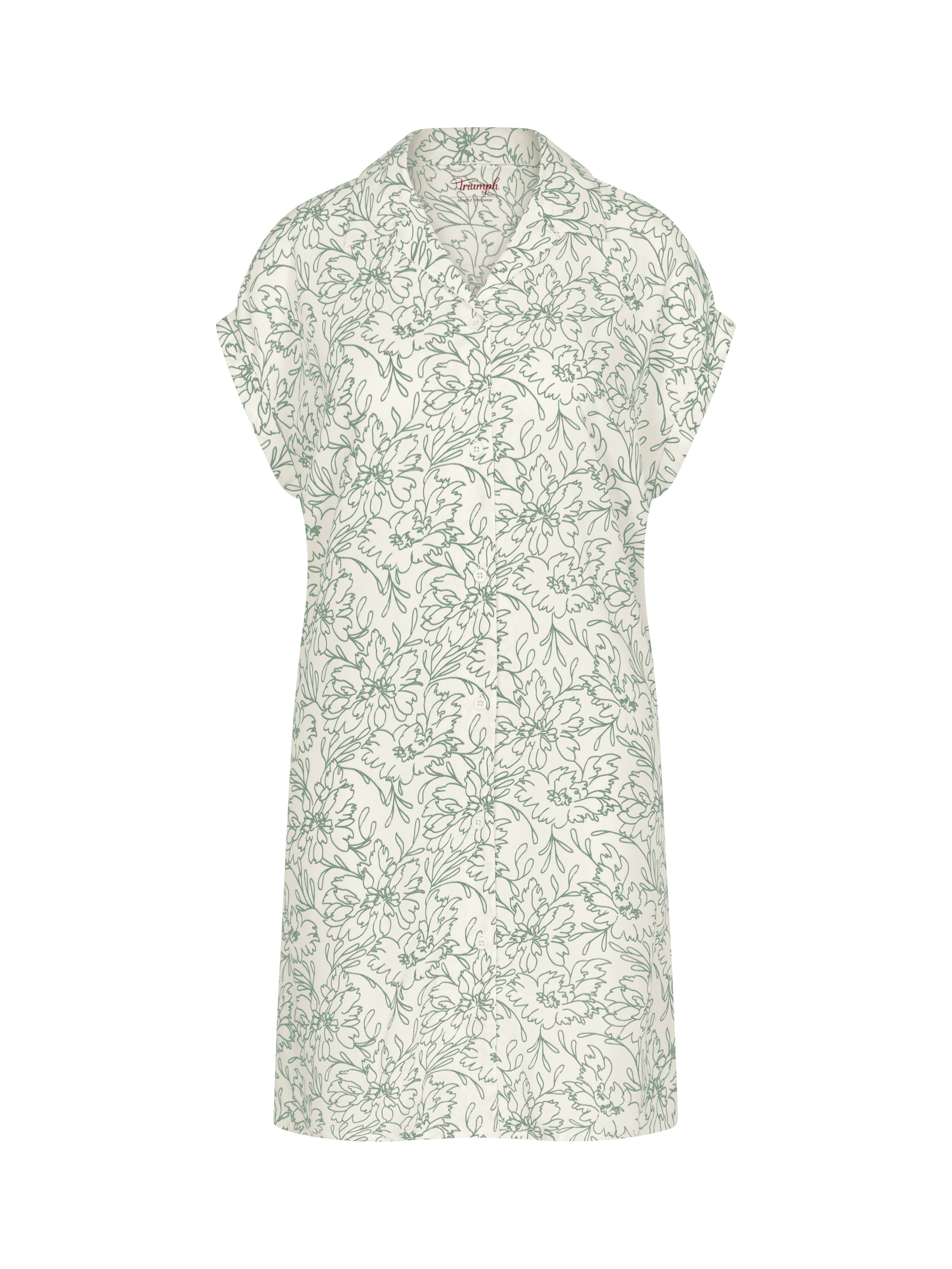 Product image 5 of 5, which shows Triumph Boyfriend Nightdress, Green - Light, 12